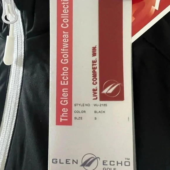 Glen Echo Golf Stretch Tech Water Repellent  Half Sleeve Shirt/Jacket Size S - Picture 6 of 11